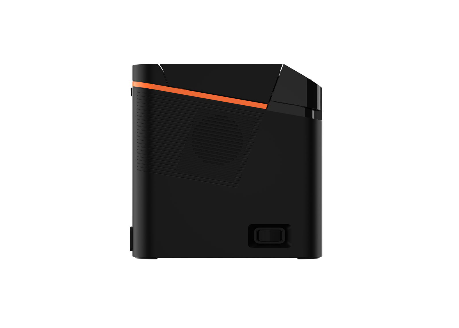 SUNMI 58mm thermal receipt printer — side view showing compact form factor