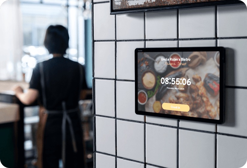 SUNMI CPad tablet used for tableside payment and ordering