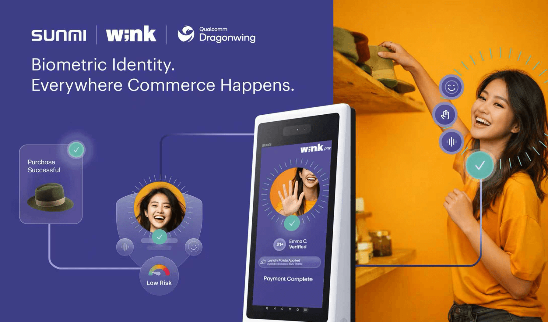 SUNMI Biometric Payment: How Wink and Qualcomm Are Bringing Face Pay to POS