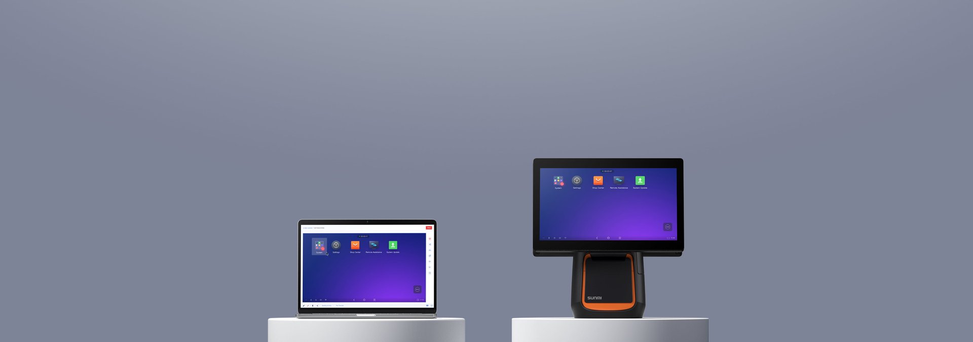 sunmi remote assistance select target application