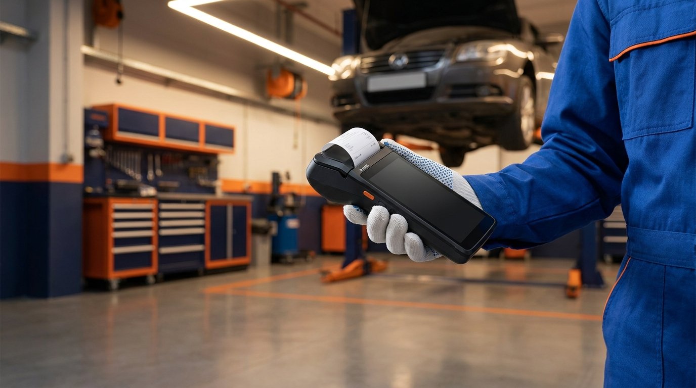 SUNMI POS for Auto Repair and Automotive Service Shops in 2026