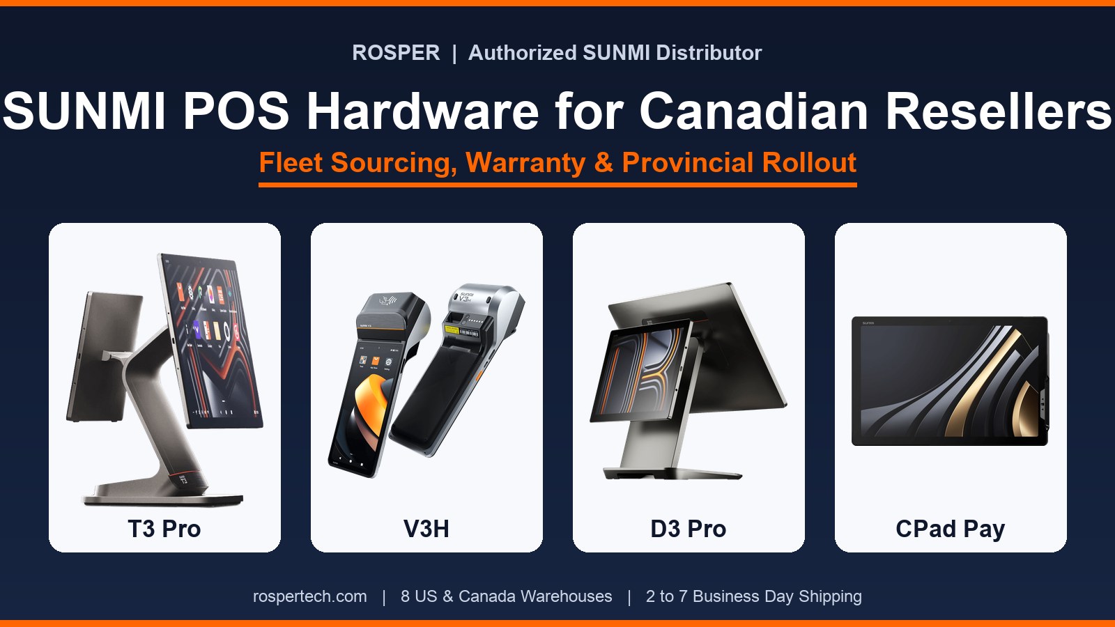 SUNMI POS Hardware for Canadian Resellers: Fleet Sourcing, Warranty, and Provincial Rollout (2026)